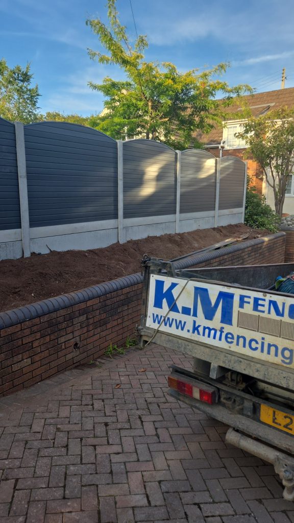 Brick pathway and landscaped garden